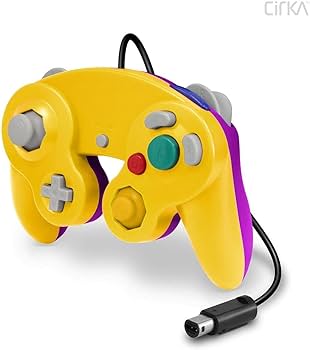 GameCube/Wii Controller - Yellow Purple - Cirka (X2)